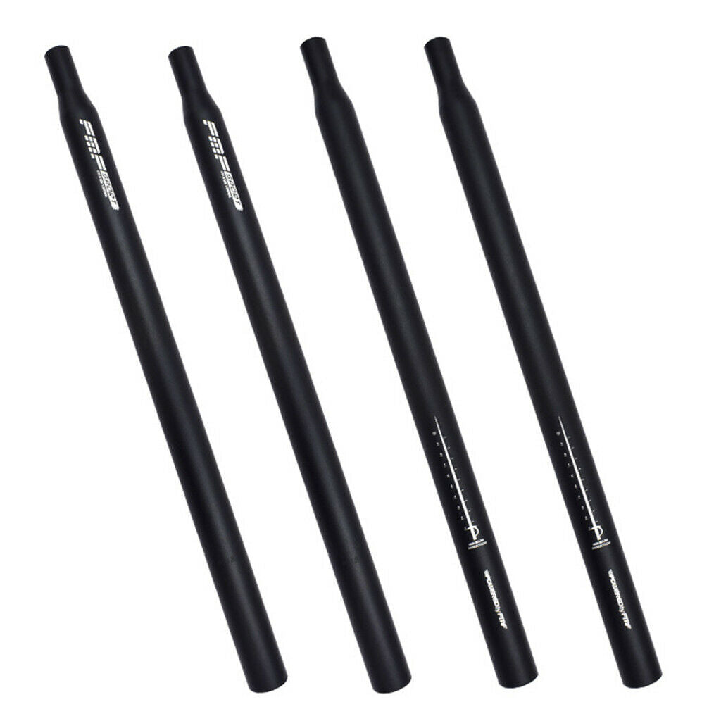 Aluminum Alloy Bike Post Black for Fixed Gear Bike & Safe Line Mark 30.8x350