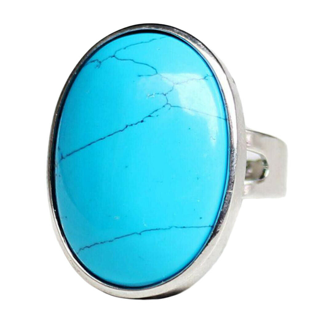 2 Pieces Womens Ladies Exquisite Opal Band Wedding Engagement Ring Jewlery Gift