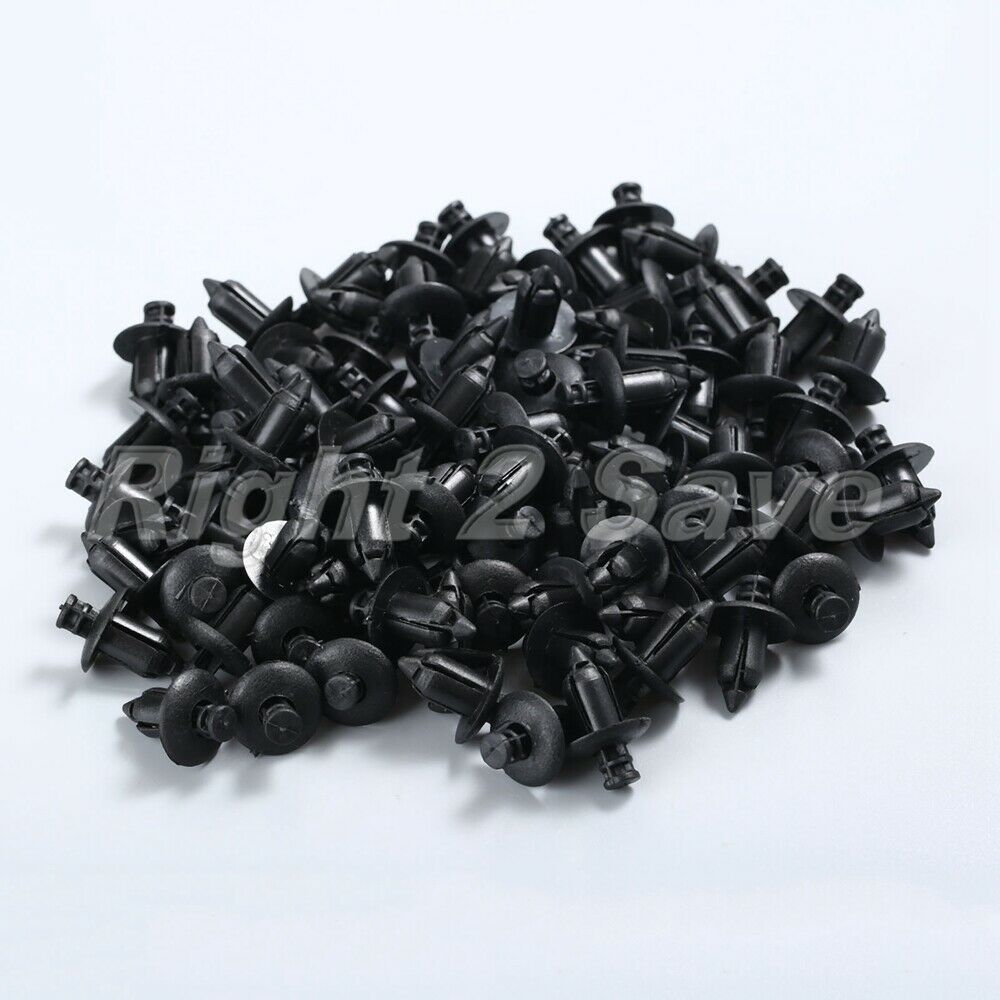 100Pcs Black Motorcycle Fairing Panel Screws Clips Bolts for Kawasaki Roadster