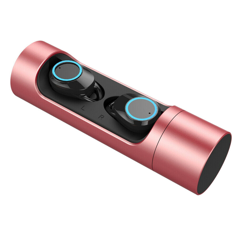 Waterproof X8 Touch Control Bluetooth 5.0 mini Wireless headphones Red