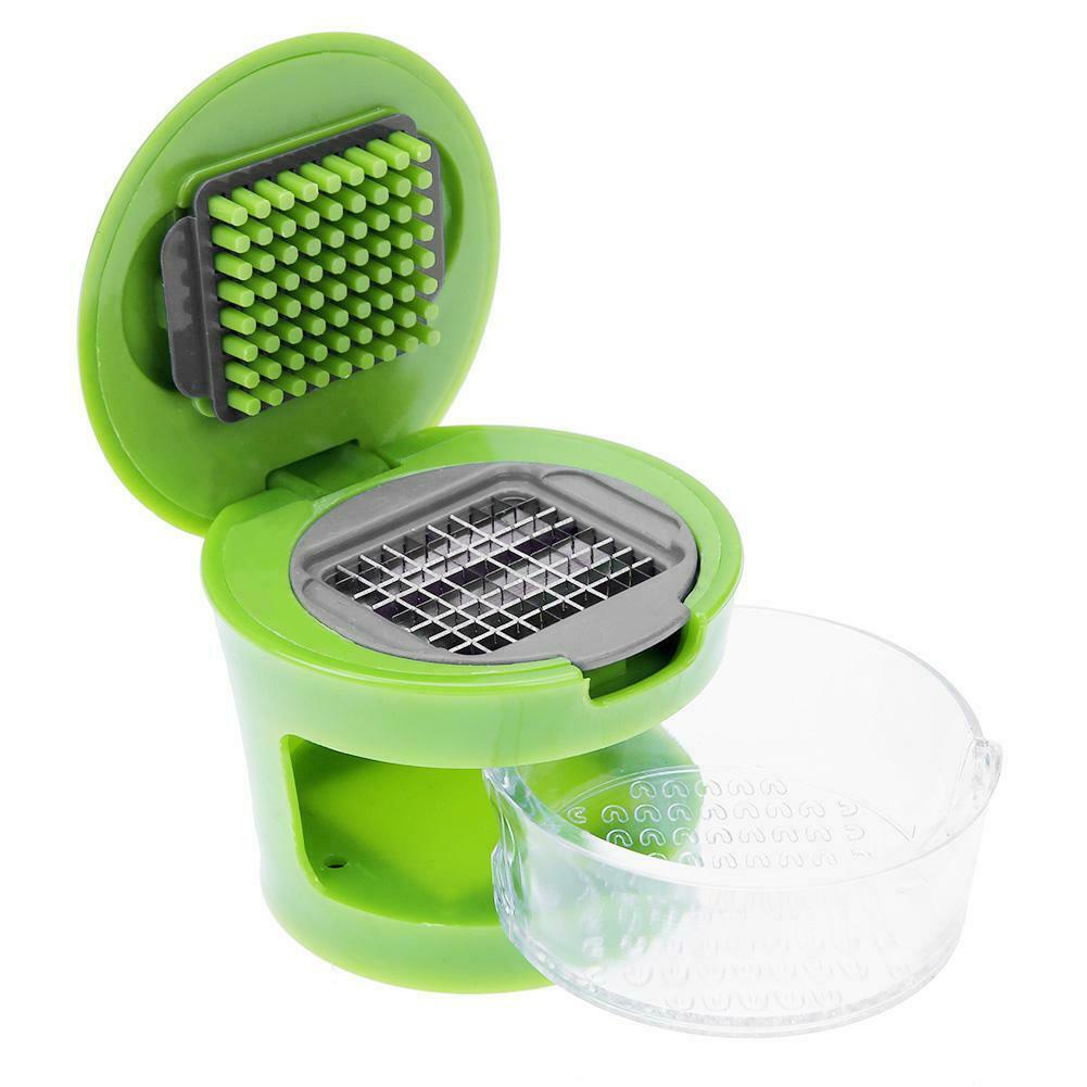 Portable Mini Garlic Grater Chopper Slicer Onion Hand Press Grinder Crusher @