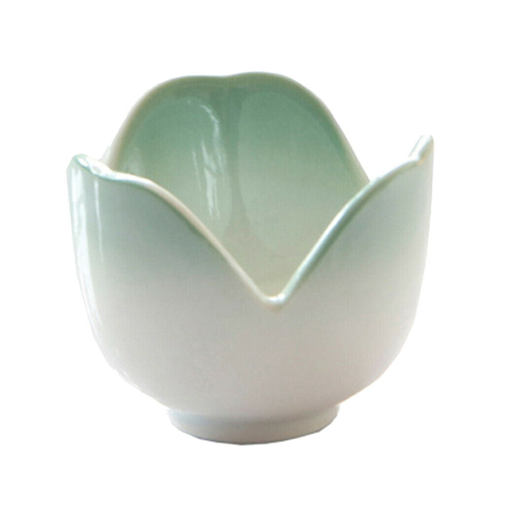 1 Pc Creative Colored Flower Shaped Egg Holder Ceramic Boiled Egg Cup Stands