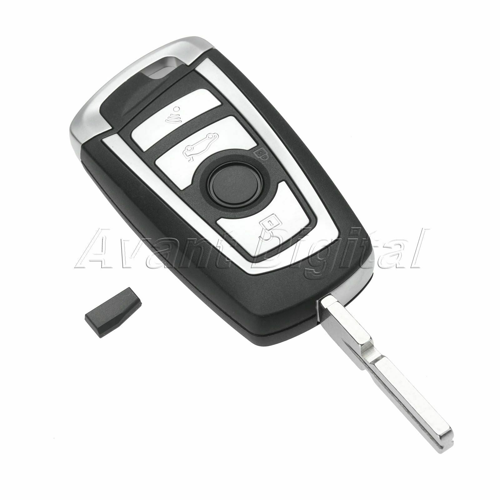 1Pc Remote Key 4 Buttons HU58 PCF7935 ID44 Chip Fit For 1998-2005 X5 Z3 Z4