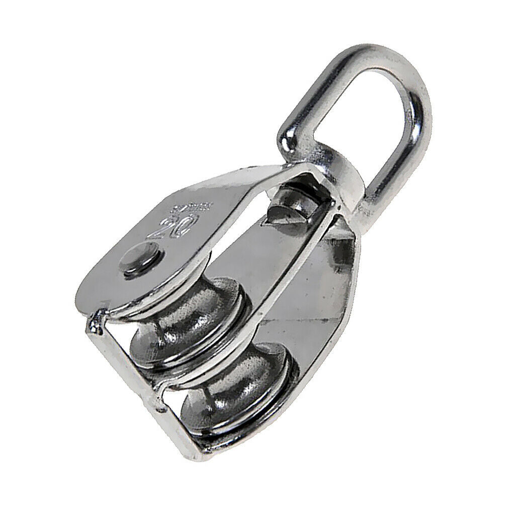 Pivoting double pulley rope rigging lift rope hanging car lift