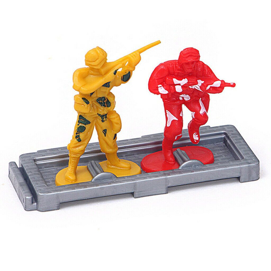 Lots 17 Plastic Military Tank Soldier Men Figures Army Building Block Kits