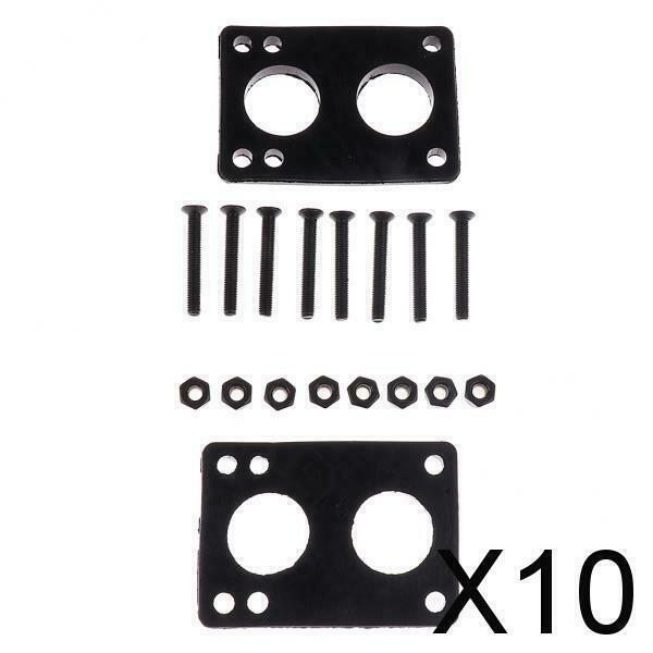 10X  Skateboard Shock Riser Pads Longboard Hardware Screw Set  6mm Pad+35mm Nail