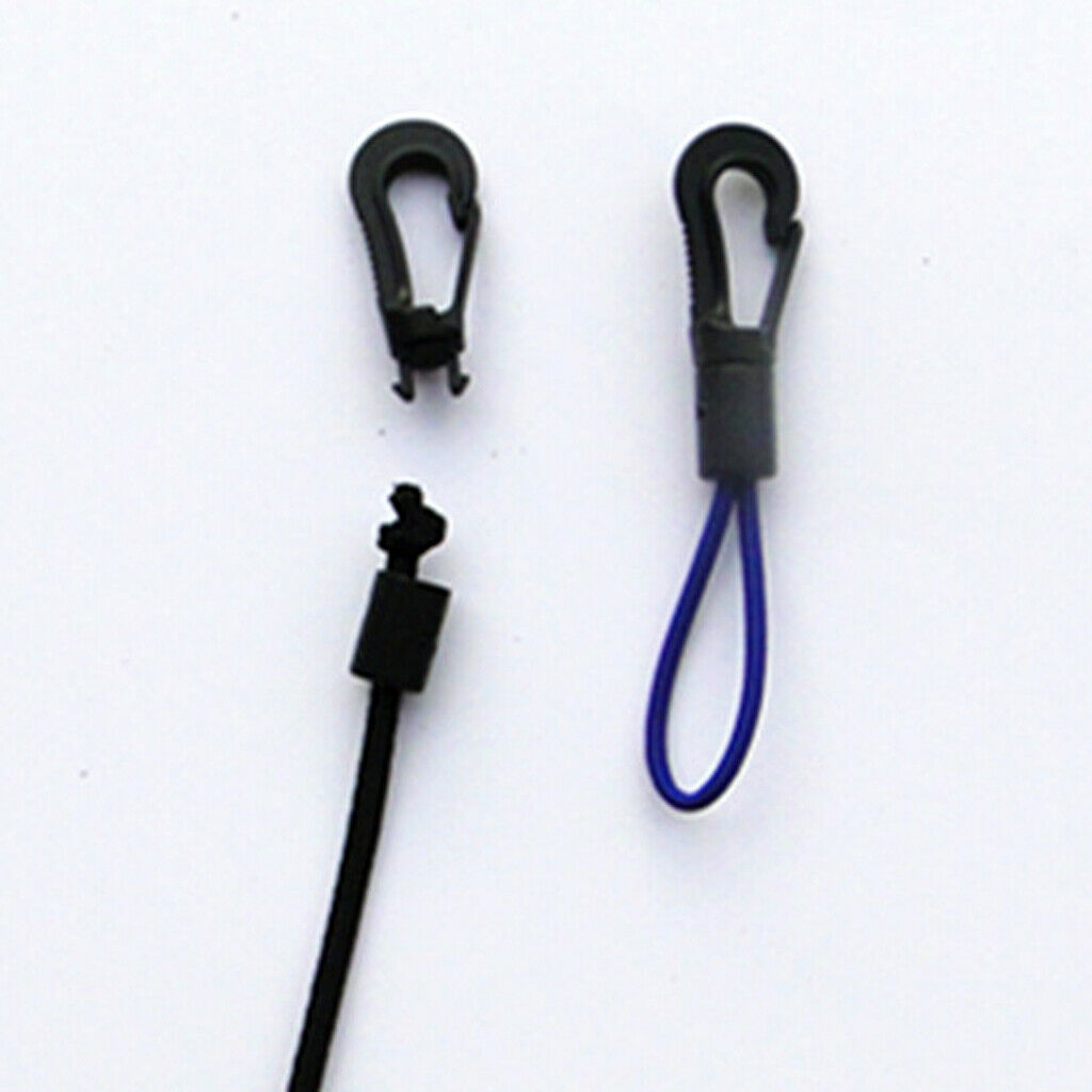 Set of 20 Kayak Tent Shock Cord Hook Marine Fitness Bungee Snap Clip Hooks
