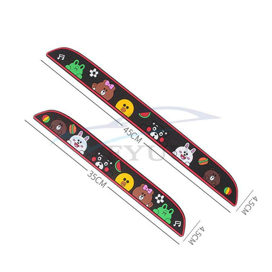 Universal 4 PCS Black Rubber Car Door Scuff Sill Cover Panel Step Protector