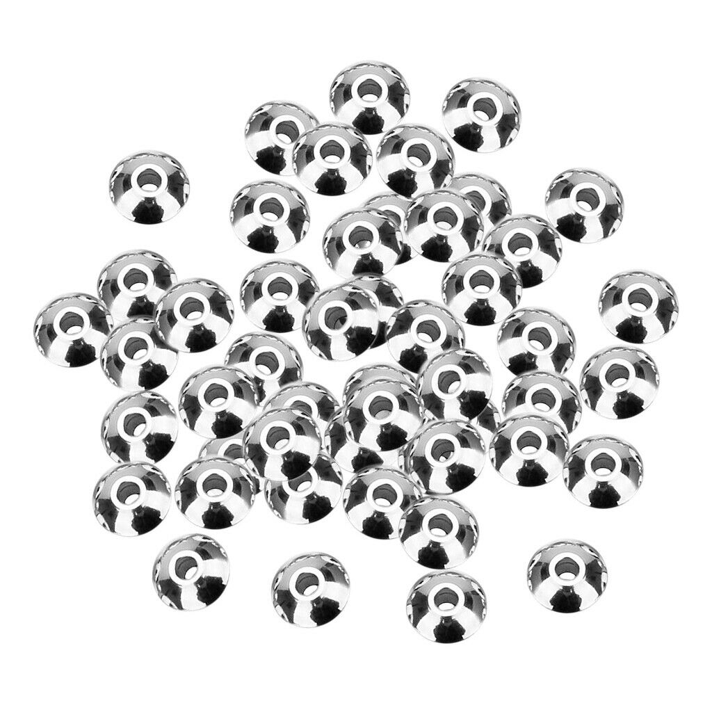 50Pcs UFO Spacer Beads Jewelry Bead Charm Spacers  Beads for Jewelry Making DIY