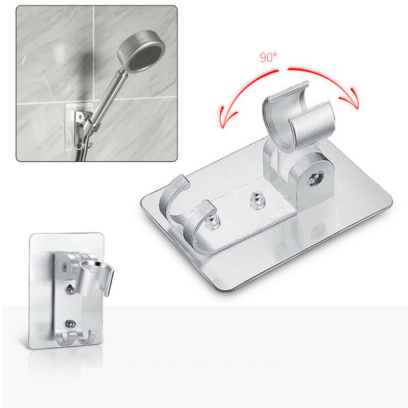 Wall Mounted Shower Head Stand Bracket Holder Adjustable Bathroom Shower Head-US