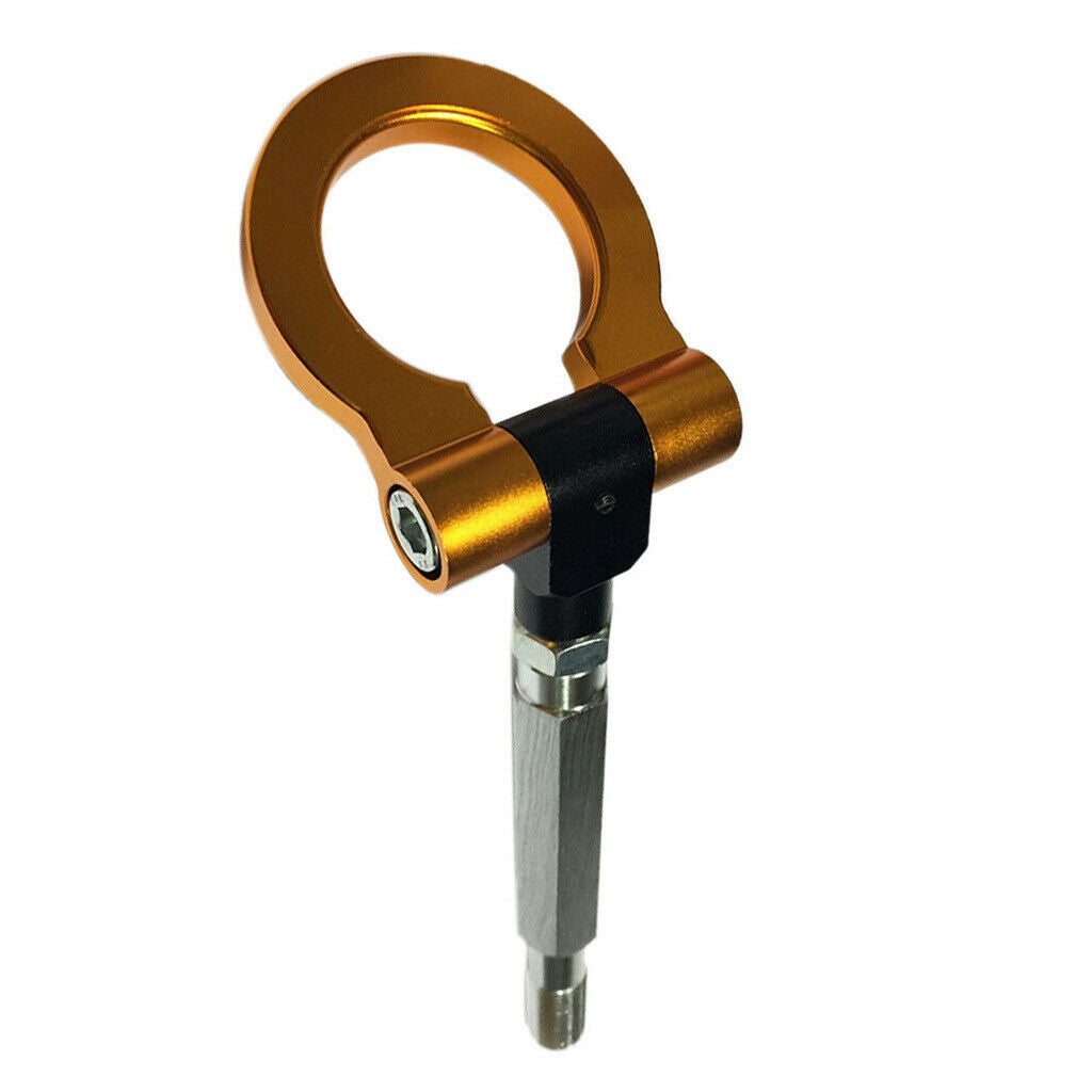 Portable Car Racing Screw Aluminum Tow Towing Hook For  STI Golden Hot
