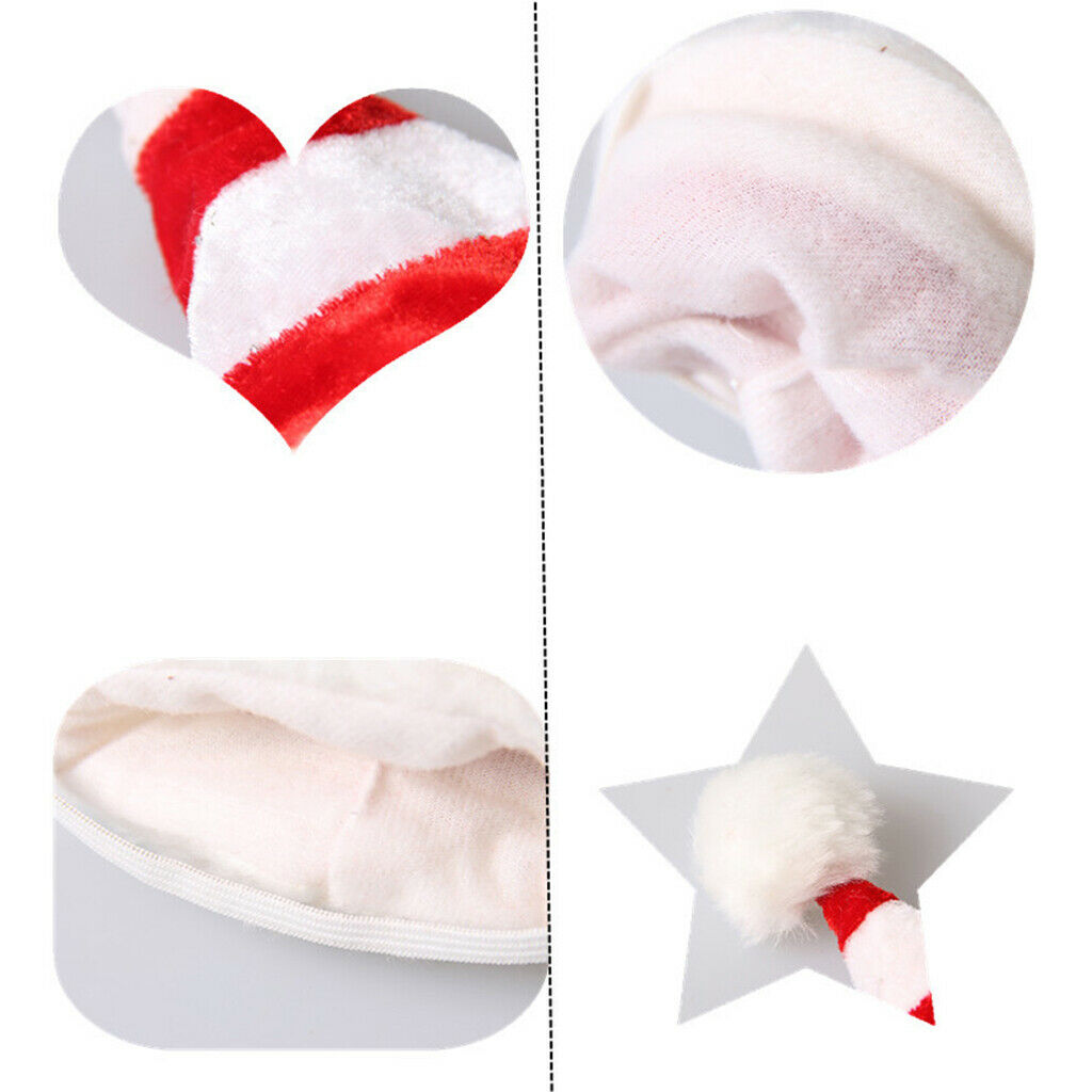 Pet Santa Hat   Christmas Party Accessory Dog Cat Costume for Small Pets