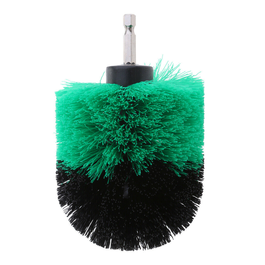 3Pcs Brush Drill Cleaning Brush Set Car Cleaning Power 2/3.5/5inch Green