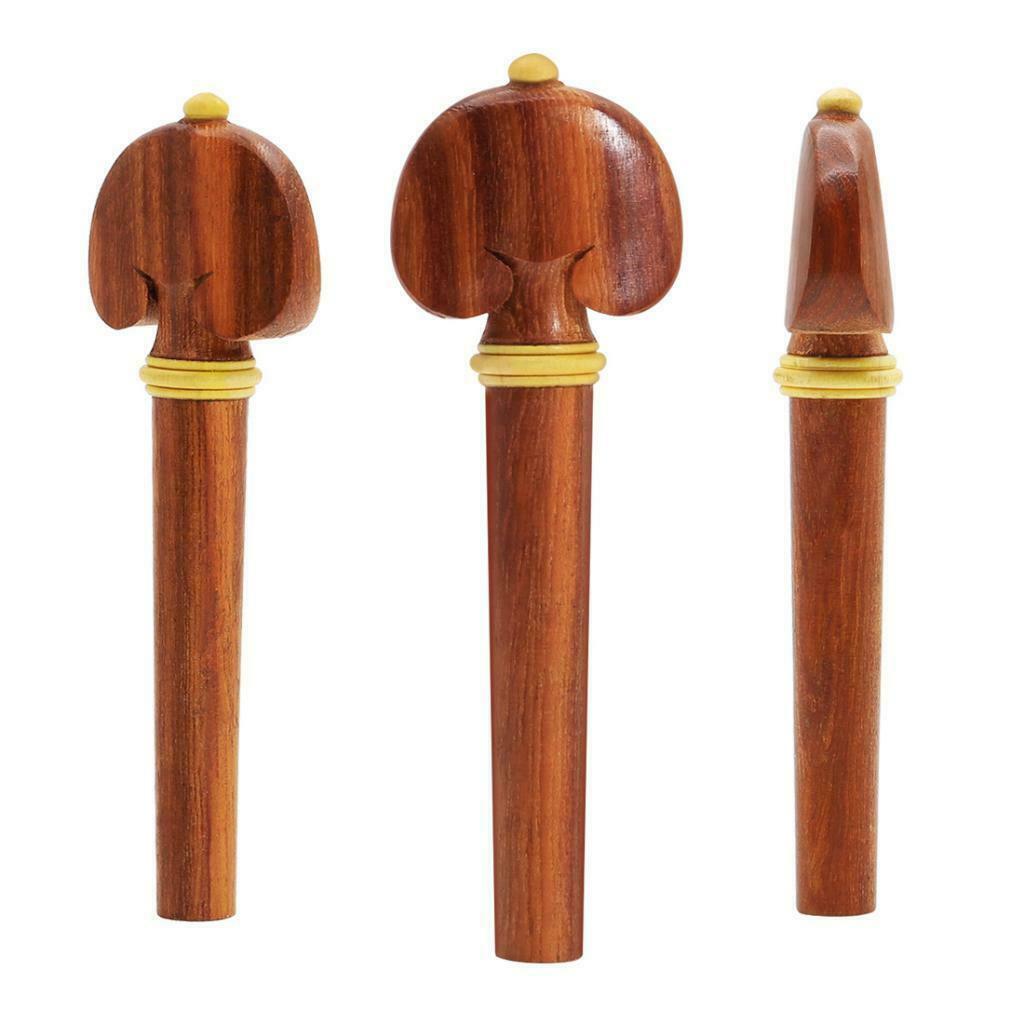 4/4 Violin Fiddle Accessories Tailpiece, Tuning Pegs, Endpin, Chin Rest Set