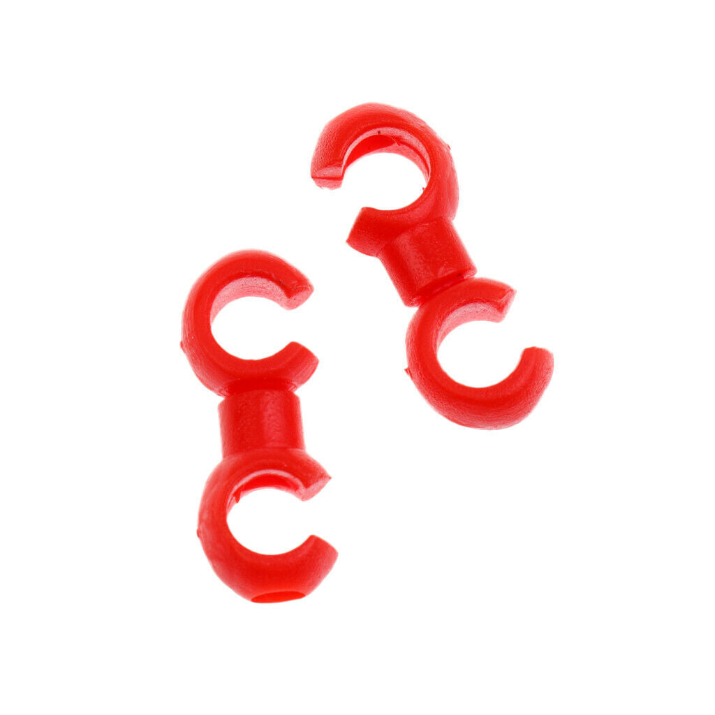 30Pcs Bike Cable Clips Rotating S-Hook Housing Tidy Brake Wire Fixing Holder