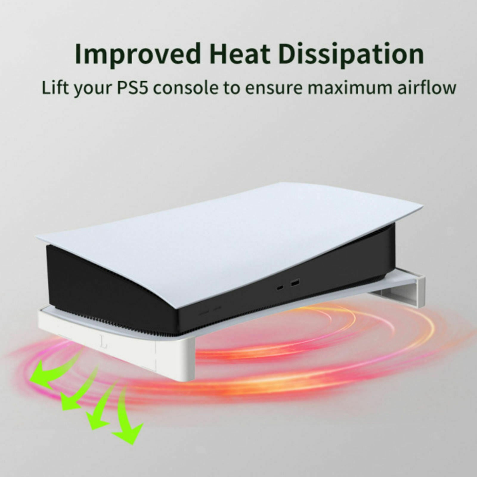 2x Horizontal Display Stand Space Saving Easy Install with  Dissipation