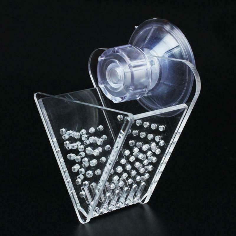 Aquarium Red Worm Feeder Fish Tank Fish Feeding Cup Shrimp Feeder Suction Cup
