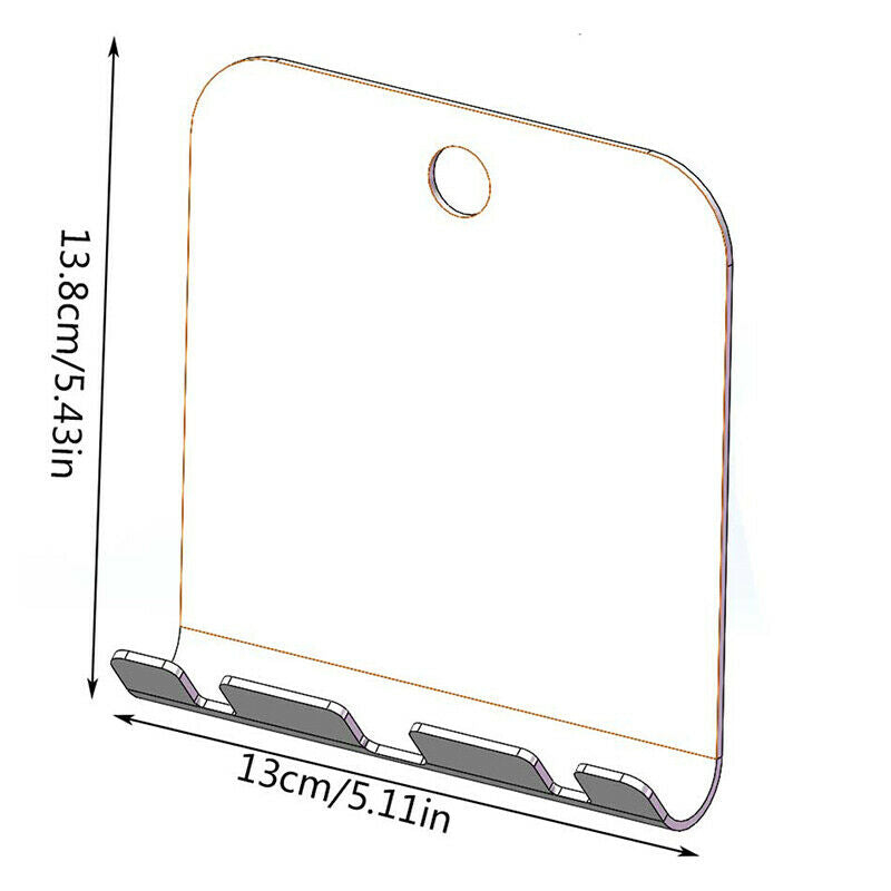 Square Acrylic Anti Fog Shower Mirror Bathroom Fogless Fog Free Washroom MirBDA