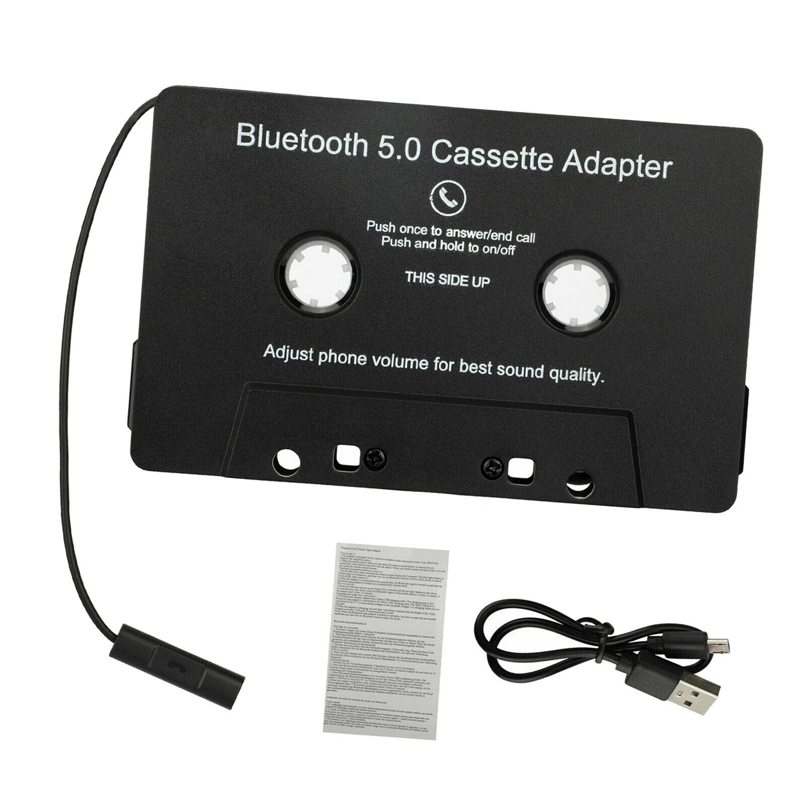 Cassette to Aux Adapter with High End Car Stereo Audio