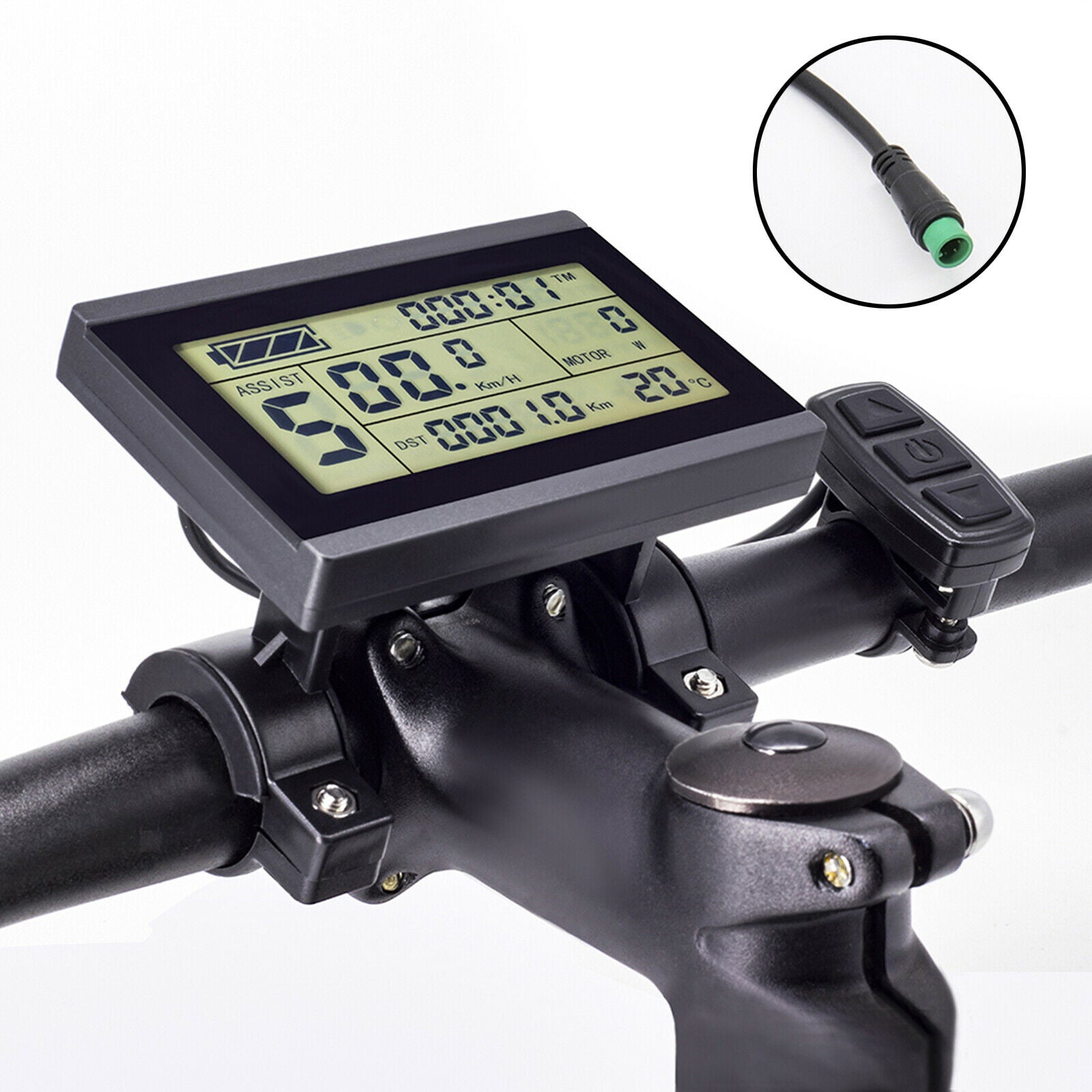 24V-36V-48V LCD Display E‑Bike Digital Meterm, Conversion KT‑LCD3U