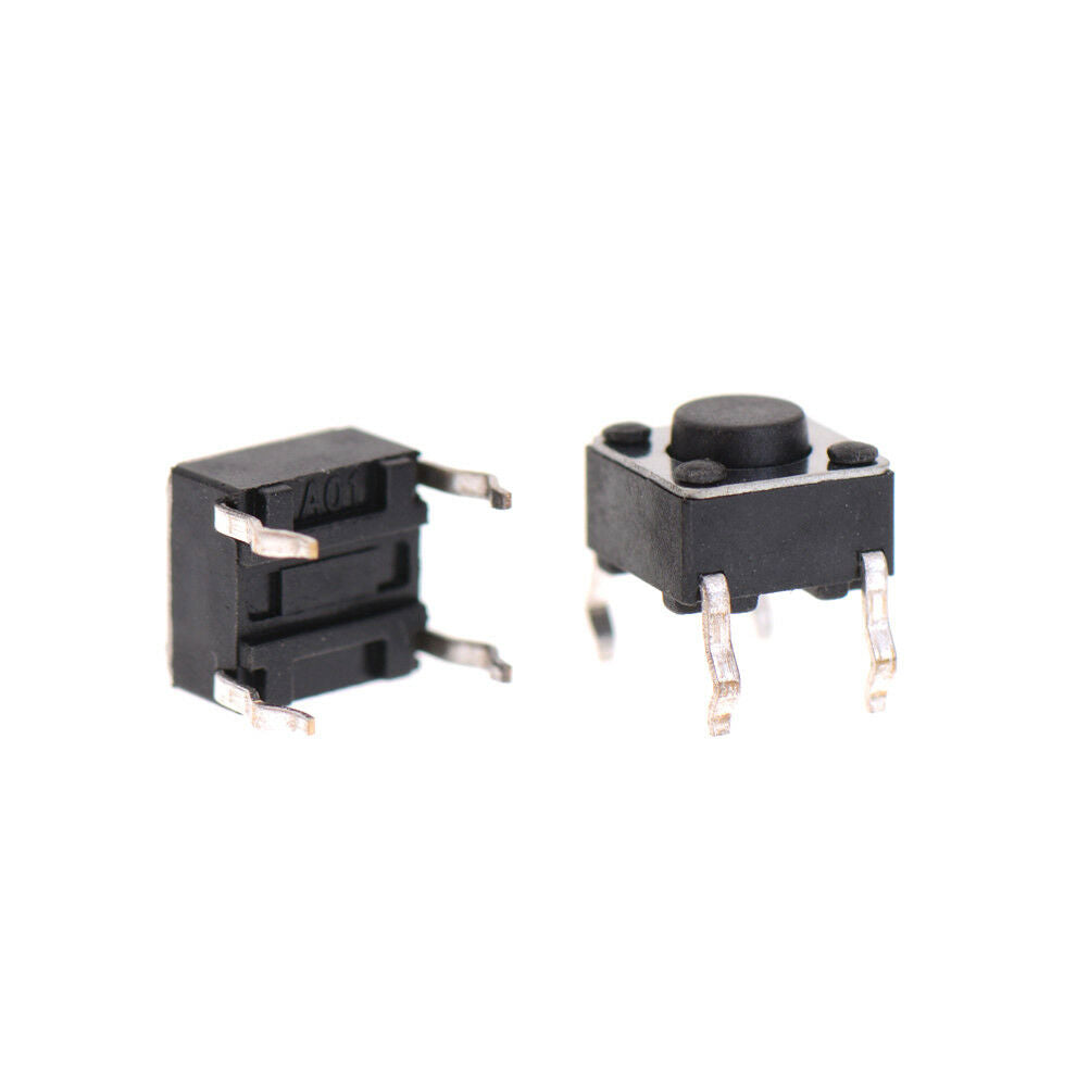 100Pcs 6x6x4.5mm Panel PCB Momentary Tactile Tact Push Button Switch  Re