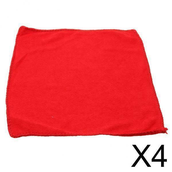 4X Nano Billiard Cue Clean Towel Pool Table Cue Ball Fishing Rod Towel Red