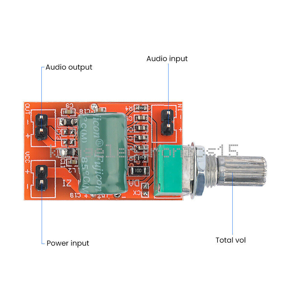 TPA3110D2 30W Digital Power Amplifier Board BTL Mono Amplifier Volume Adjustment