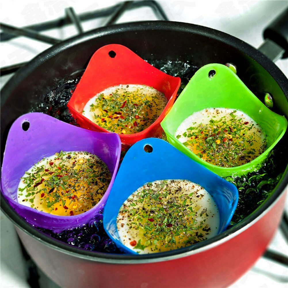 Batch 4 Stencils Egg Poacher To Egg Special Cooking Egg Poached - New