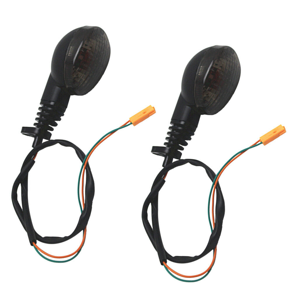 2pcs Turn Signal Blinker Indicator Light Smoke For 08-12 KAWASAKI  250R
