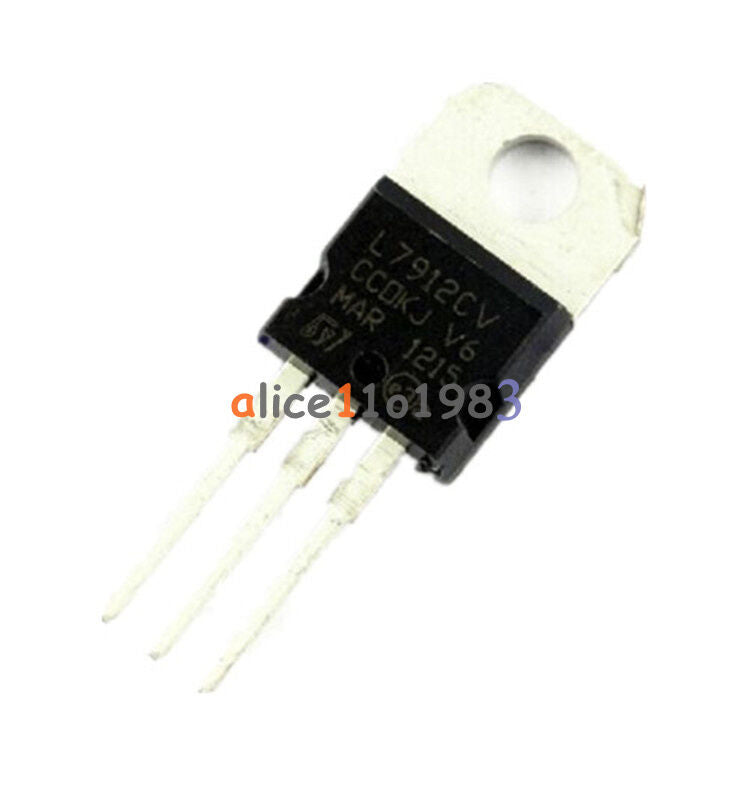 5PCS IC L7912CV L7912 7912 TO-220 ST Voltage Regulator 12V ST NEW