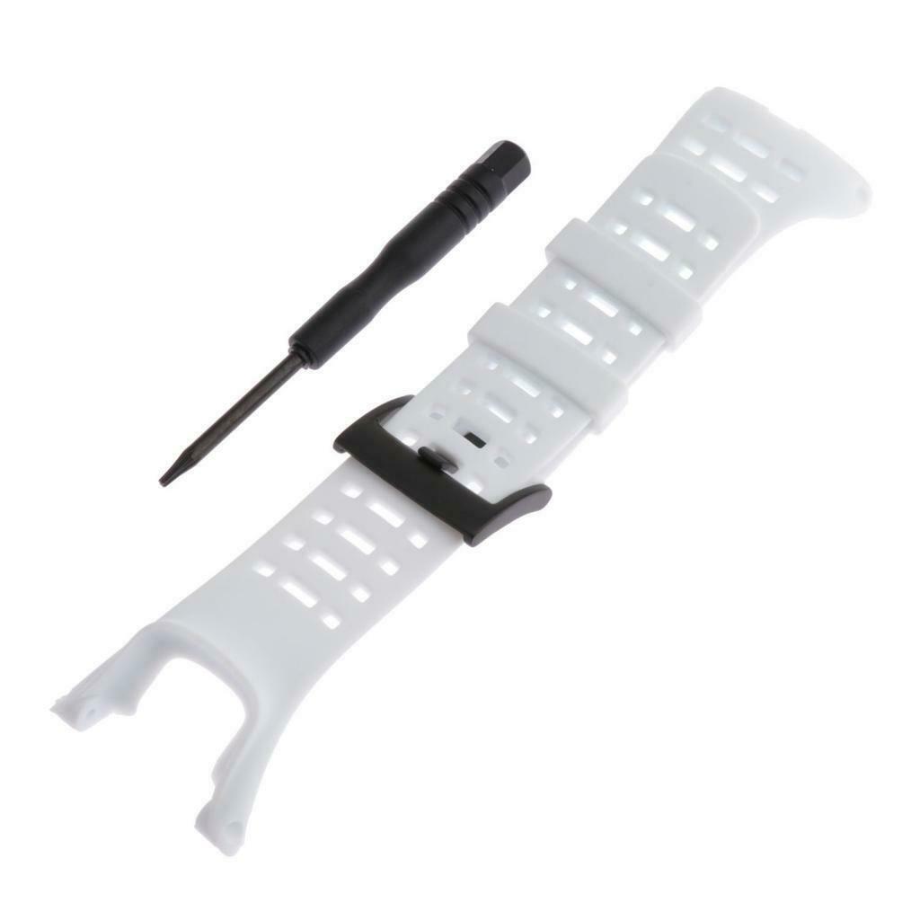 Rubber Replacement Watch Band Strap For SUUNTO Ambit1/Ambit2/Ambit3 White
