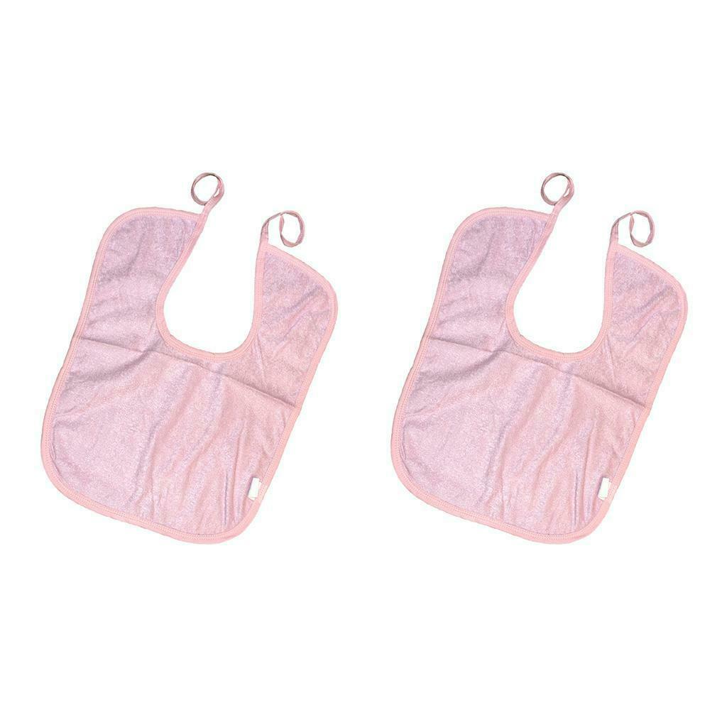 Adults Eating Bibs - 40x30 cm - Premium Bamboo Fiber Apron - 2 Pieces