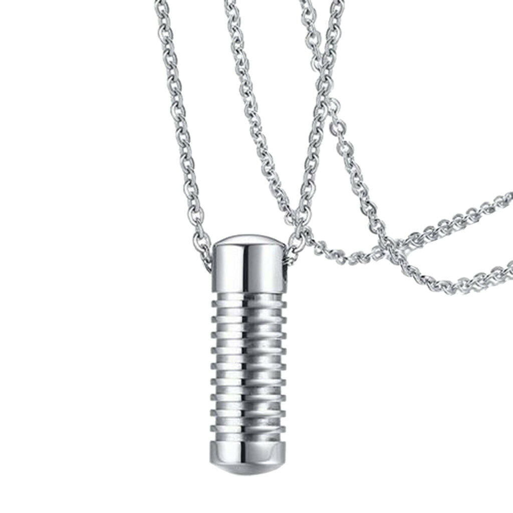 2 Pieces Urn Pendant Necklace - Openable Bottle Keepsake Pendant