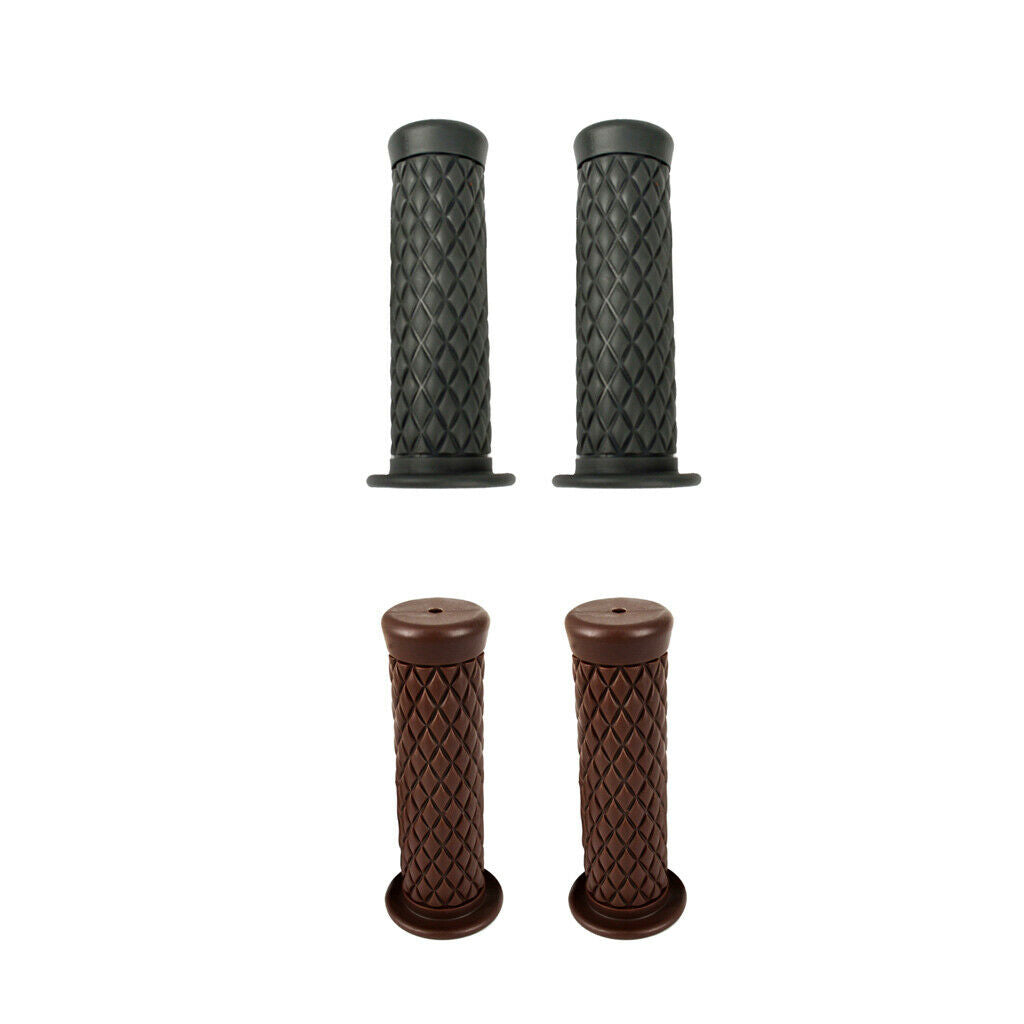 Motorcycle Handlebar Handle Motorcycle Accessory 2x Pair Brown Dark Gray