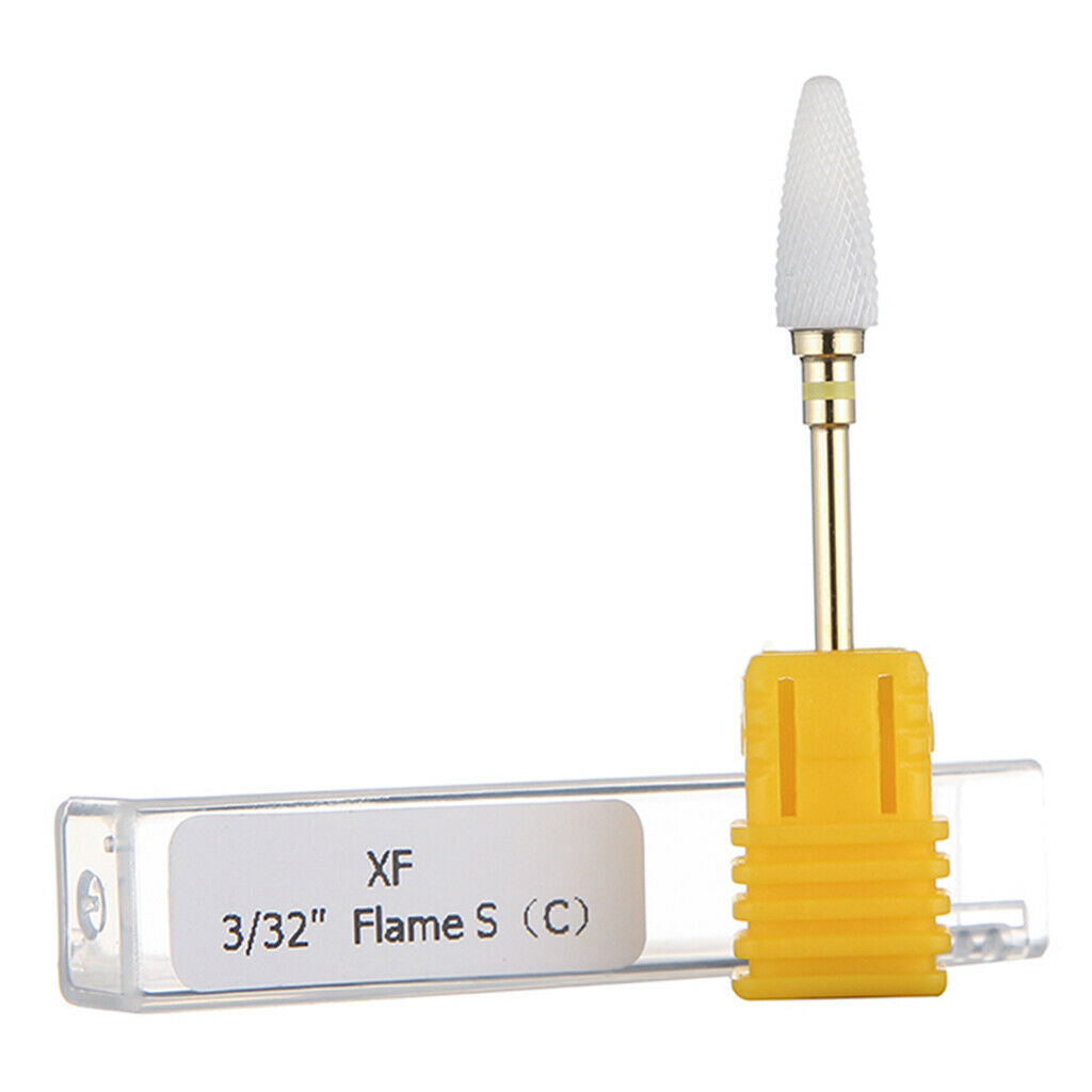 Ceramic Polishing Head Nail Grinding Drill Bit for Electric Nail Machine XF