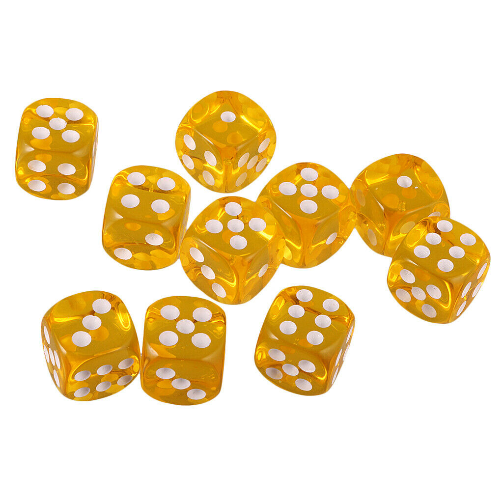 20 Piece 6 Sided Gaming Dice Set, 16mm Round Corner Dice for Playing Games, Such