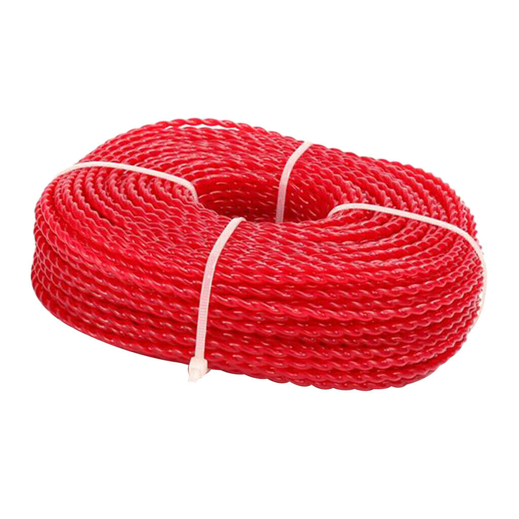 50m Nylon Trimmer Line Rope Roll Cord Cable Wire Grass Strimmer Garden Outdoor