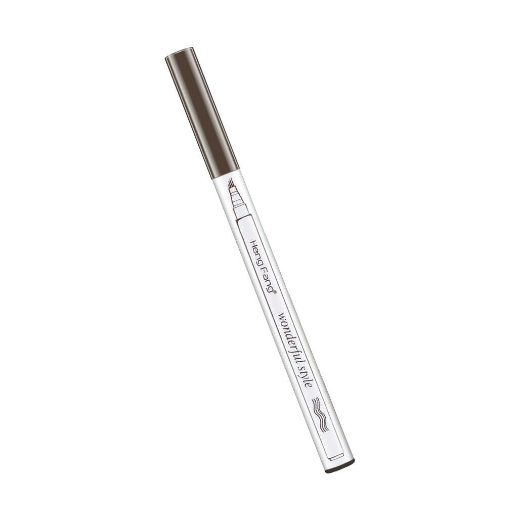 3 Count Tattoo Eyebrow Pencil with Waterproof Four-teeth Fork Shaped Tip, Long