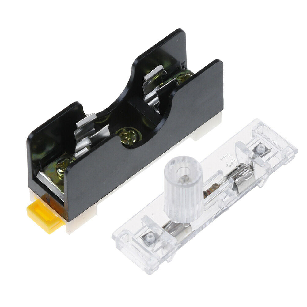 FS101 10a 6*30mm fuse socket with indicator light din rail mounted fuse .l8