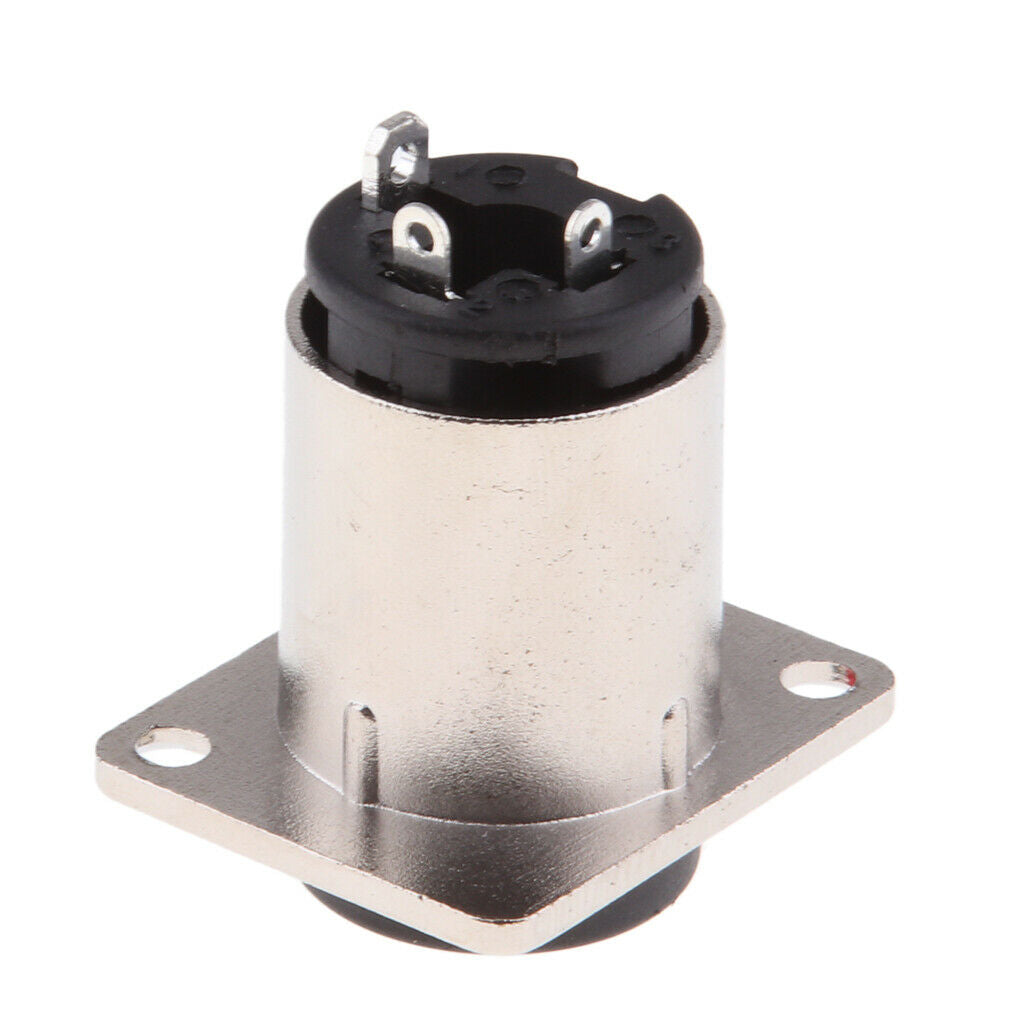 Speaker 6.35mm Stereo Female 1/4" Socket Chassis Plug Panel Mic Connector