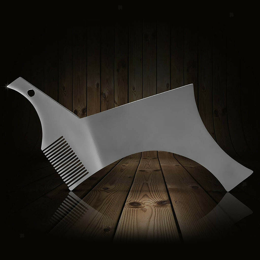 Beard Shaping Ruler Moustache Beard Trim Comb Salon Barber Shaving Tool