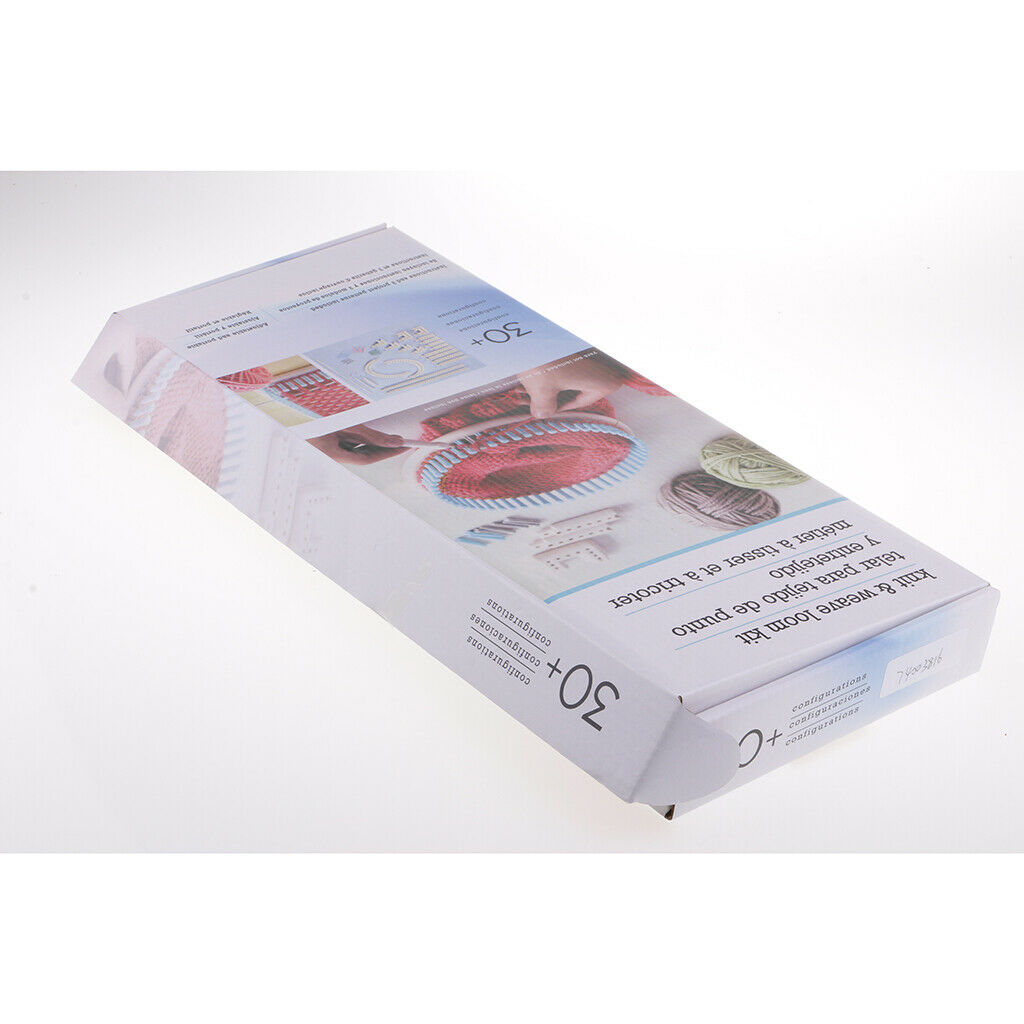 Knitting Looms Crochet Yarn Needles Board Craft Kit Socks Gloves Hats Making