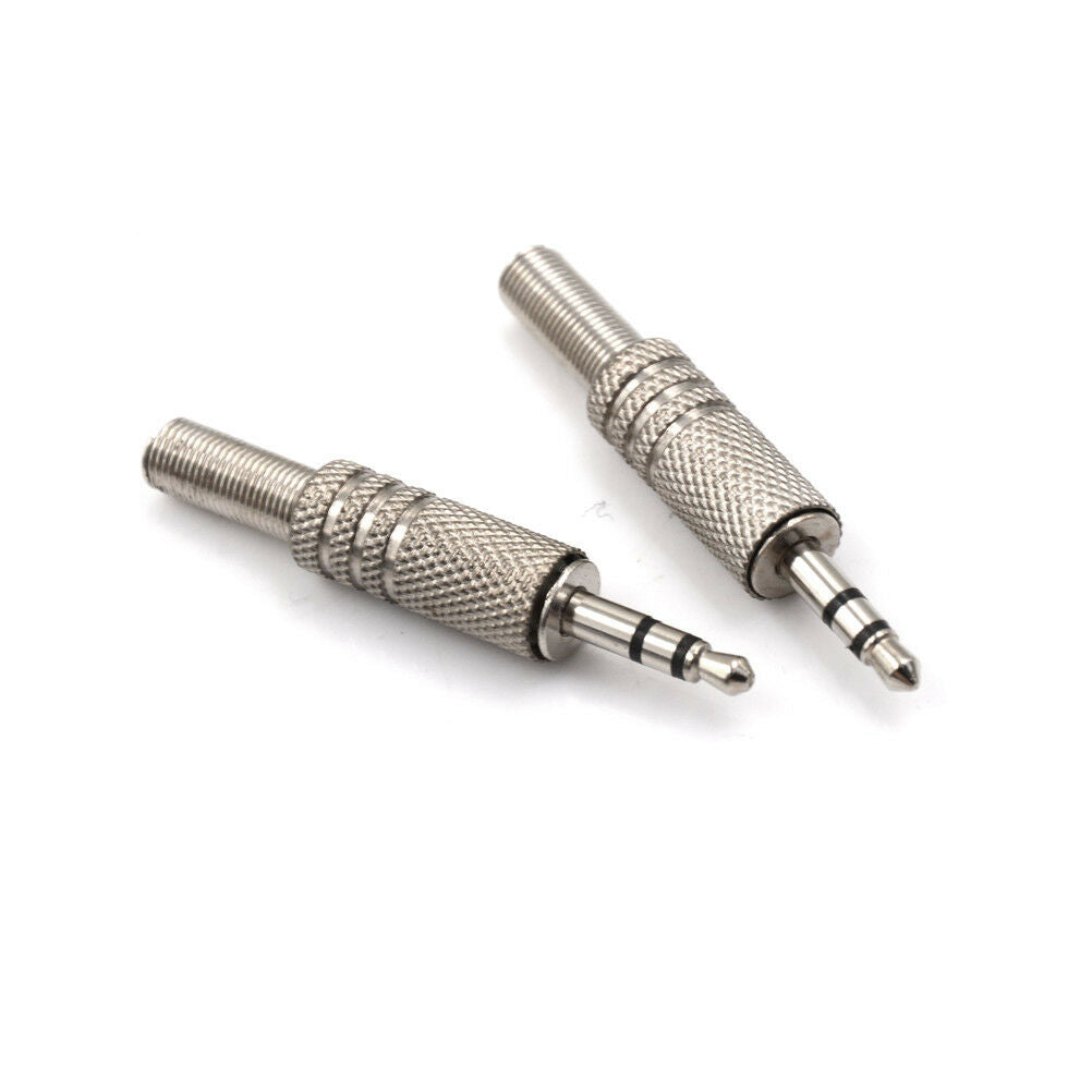 5PCS 3.5mm 3 Pole Headphone Audio Jack Male Plug Soldering Connector Ne.l8