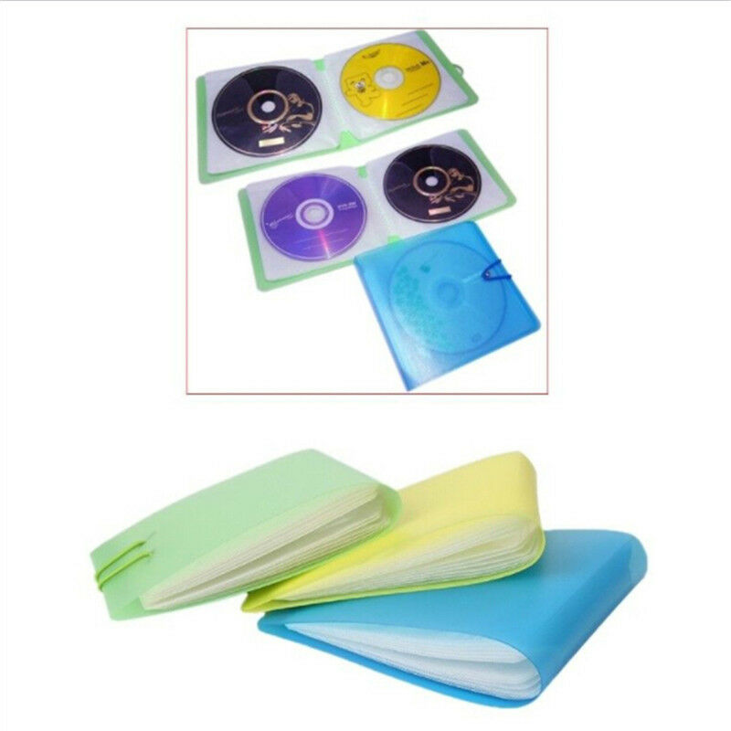 24 Sleeves CD DVD Disc Organizer Carry Wallet Sweet Case Holder Storag.l8
