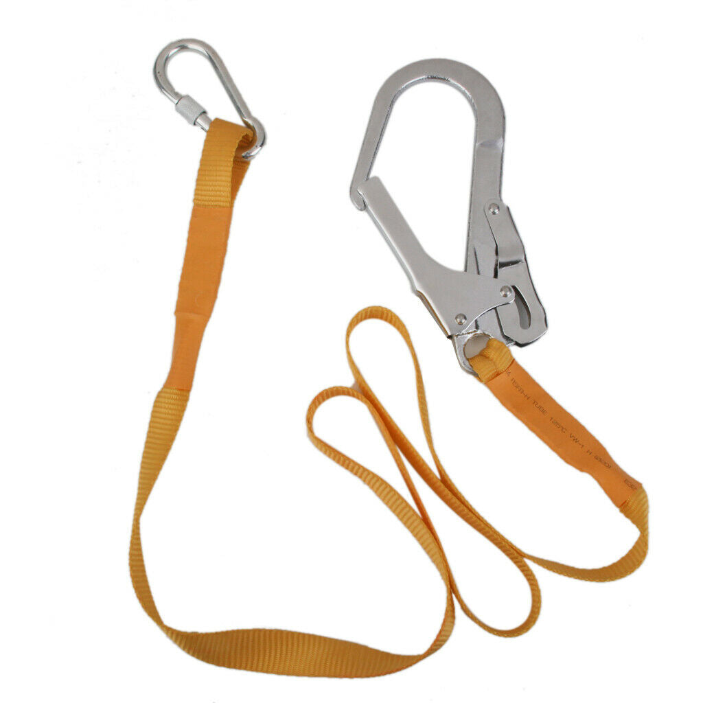 Climbing Rope Suspender Belt with Carabiner Buckle Mountaineering Outdoor Safety