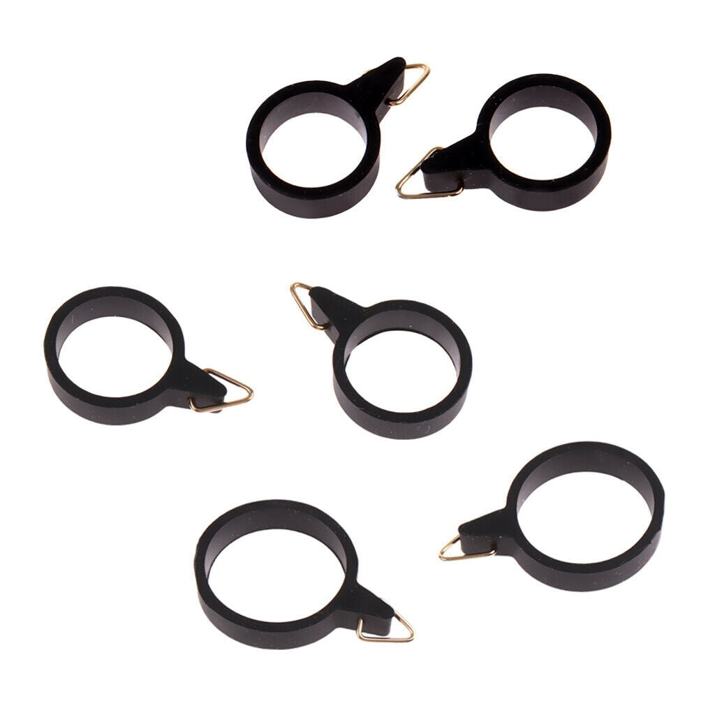 6Pack Fishing Rod Hook Keeper Elastic Holder Small Rod&Hook Keepers S+M+L