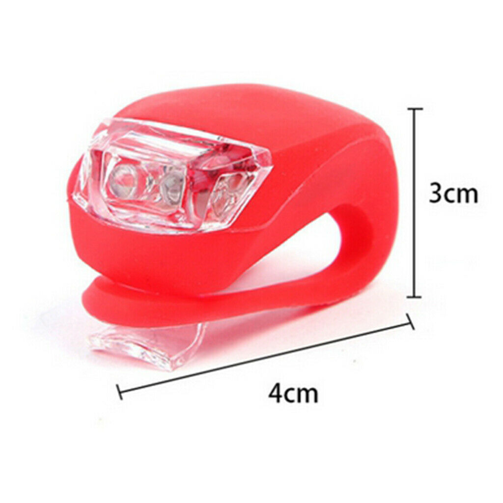2pcs Night Cycling Light LED Taillight Rear Handlebar Warning Lamp Accessories