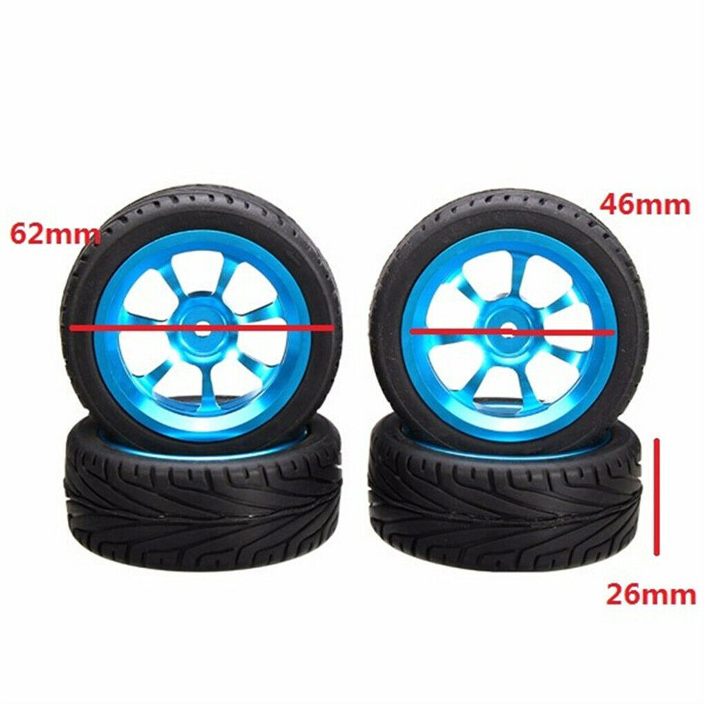 4pcs RC Car Tyres Spare Parts for WLtoys A959 A979 Replacement Accessories