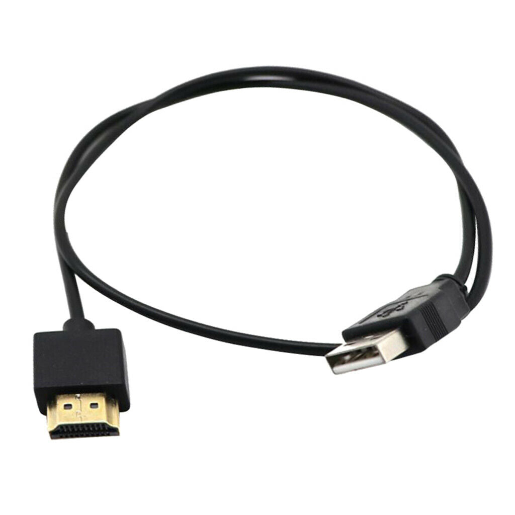USB To HDMI Cable 0.5m, USB To HDMI Charging Cable Cord Adapter for DVD HDTV .