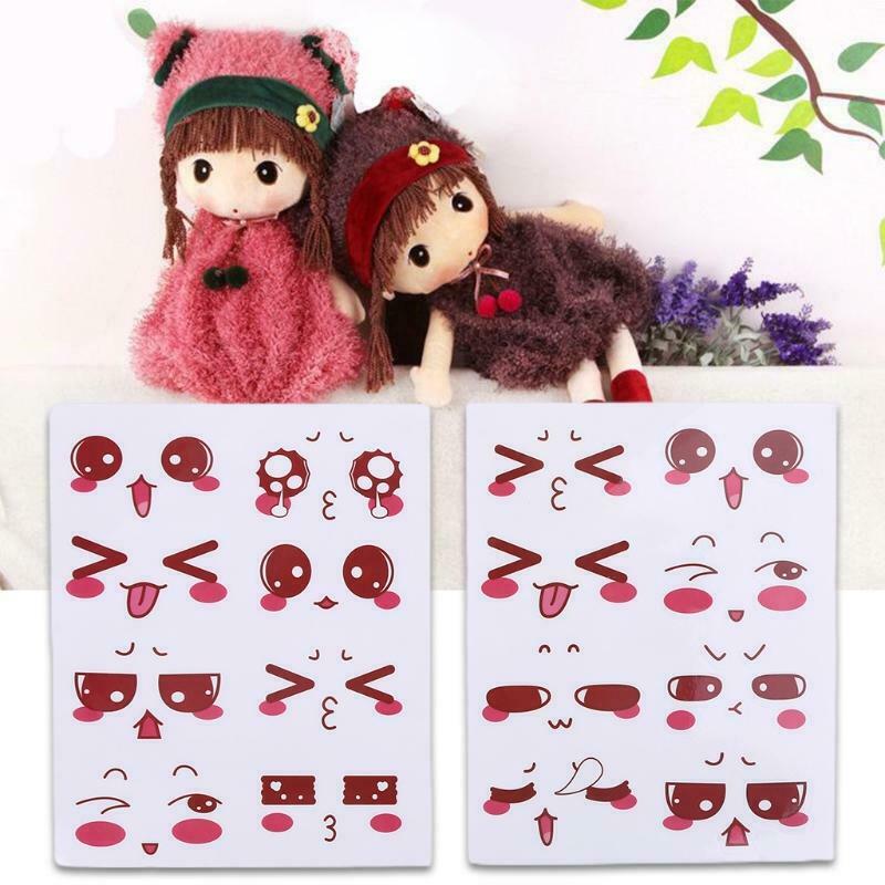 2 Sheets Lovely Cartoon Eyes Stickers Labels DIY Diary Album Scrapbooking Craft